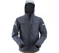 Snickers 1229 AllroundWork, Softshell Jacket with Hood Navy L Colour: L