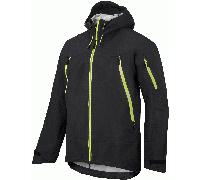 Snickers FlexiWork Stretch Waterproof Shell Jacket - Black/Black - XS