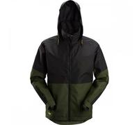 Snickers 1304 AllroundWork Waterproof Shell Jacket Khaki Green/Black L L