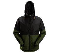 Snickers 1304 AllroundWork Waterproof Shell Jacket Khaki Green/Black M M