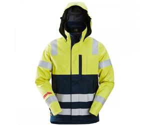 Snickers 1361 ProtecoWork Waterproof Shell Jacket High-Vis Class 3 Hig L Long