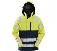 Snickers 1361 ProtecoWork Waterproof Shell Jacket High-Vis Class 3 Hig M