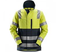 Snickers 1561 ProtecWork Jacket Class 3 High Visibility Yellow/Navy XS XS