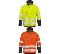 Snickers 1633 High-Vis Jacket, Class 3 High Vis Yellow/Muted Black - S L