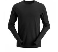 Snickers 2427 AllroundWork Wool Long Sleeve T-Shirt Black L Colour: Bl L