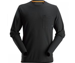 Snickers 2498 AllroundWork 37.5 Long Sleeve T-Shirt Black M Colour: Bl M
