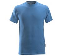 Snickers 2502 Short Sleeve T Shirt Brushed Cotton Classic Top: Ocean S XL