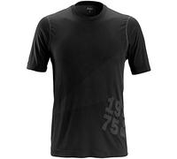 Snickers 25190400006 Size Large "FlexiWork 37.5" Short-Sleeved T-Shirt - Black
