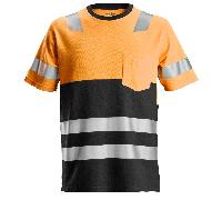 Snickers Workwear AllroundWork High-Vis T-Shirt Hi-Vis Orange/Schwarz