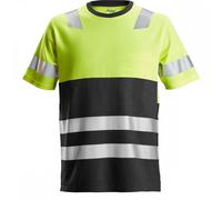 Snickers 2534 High-Vis Class 1 T-Shirt High-Vis Yellow/Black XS Colour XS