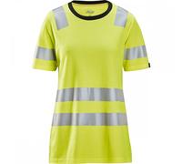 Snickers 2537 Womens High-Vis Class 2 T-Shirt High Visibility Yellow X XS