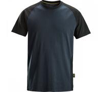 Snickers 2550 Two-Coloured T-Shirt Navy/Black M Colour: Navy/Black, Ch M