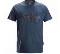 Snickers 2590 Logo T-Shirt Dark Navy Melange L Colour: Dark Navy Melan L