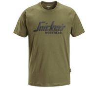 Snickers 2590 Logo T-Shirt - Khaki Green