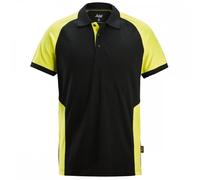 Snickers 2750 Two-Coloured Polo Shirt Black/Neon XS Colour: Black/Neon XS