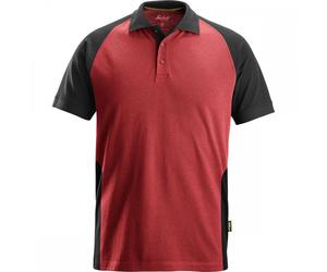 Snickers 2750 Two-Coloured Polo Shirt Chilli Red/Black L Colour: Chill L