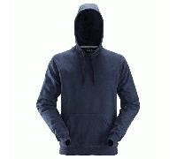 Snickers Workwear Hoodie 2800 - Cotton-rich, Reinforced Elbows, Long Sleeve - White Size S
