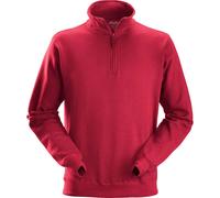 Snickers 2818 Mens 1/2-Zip Sweatshirt Red XS