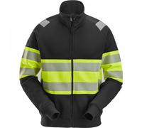 Snickers 2834 High-Vis Class 1 Full Zip Jacket Black/High-Vis Yellow X XS
