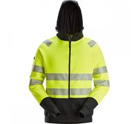 Snickers 2839 High-Vis Class 2 Full Zip Hoodie High-Vis Yellow/Black 4 4XL