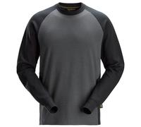 Snickers 2840 Two-Coloured Sweatshirt Steel Grey / Black