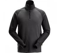 Snickers 2841 Two-Coloured Half-Zip Sweatshirt Steel Grey/Black M Colo M