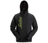Snickers 2846 Logo Full-Zip Hoodie - Black