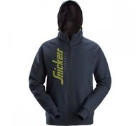 Snickers 2846 Logo Full-Zip Hoodie Navy L Colour: Navy, Chest Size: L L