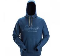 Snickers 2894 Logo Hoodie Deep Blue XS Colour: Deep Blue, Chest Size: XS