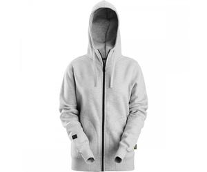 Snickers 2897 Womens AllroundWork Full Zip Hoodie Grey Melange 2XL Col 2XL