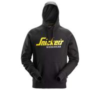 Snickers Workwear Classic Logo Hoodie Sweatshirt Black 2899 (2899, UK, Alpha, M, Regular, Regular)