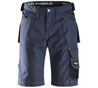 Snickers 31239504052 Size 52 Craftsmen Shorts - Navy Blue/Black