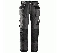 Snickers 3212 DuraTwill Craftsmen Holster Pocket Trousers Muted Black 28" 32"
