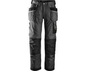 Snickers 3212 Mens DuraTwill Holster Pocket Trousers Black / Grey 30" 28"