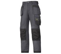 Snickers 3213 Craftsmen Holster Pocket Trousers, Rip-Stop Steel Grey/B 39" 35"
