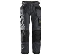 Snickers 3213 Craftsmen Holster Pocket Trousers, Rip-Stop Steel Grey/B 28" 32"