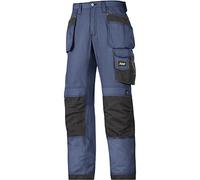 Snickers 32139504108 Size 108 "Rip-Stop" Craftsmen Holster Pocket Trousers - Navy Blue-Black