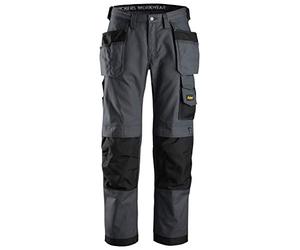 Snickers 32145804044 Size 44 "Canvas+" Craftsmen Holster - Steel Grey/Black
