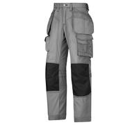 Snickers 3223 Floorlayer Holster Pocket Knee Pad Trousers, Rip-Stop STEEL GREY