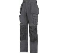 Snickers 3223 Floorlayer Holster Pocket Knee Pad Trousers, Rip-Stop STEEL GREY