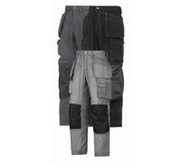 Snickers 3223 Floorlayer Holster Pocket Knee Pad Trousers, Rip-Stop STEEL GREY