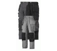 Snickers 3223 Floorlayer Holster Pocket Knee Pad Trousers, Rip-Stop STEEL GREY