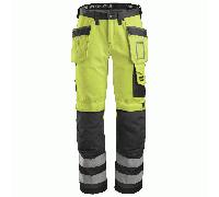 Snickers 3233 Hi Visibility Work Trousers Holster Pocket Kneepad Pants 30" 32"