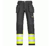 Snickers 3235 Hi-Vis Holster Pocket Class 1 Cotton Trousers