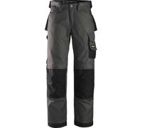 Snickers 3312 Mens DuraTwill Work Trousers Dark Grey 30" 28"