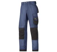Snickers 3313 Craftsmen Trousers, Rip-Stop Navy/Black, Inside Leg: 30& 30" 30"