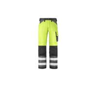 Snickers 3333 Hi Visibility Knee Pad Work Trousers Hi Viz Combat Pocke 36" 30"