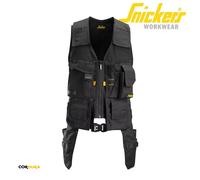 Snickers 4250 AllroundWork Tool Vest Black Integrated Belt Adjustable Straps