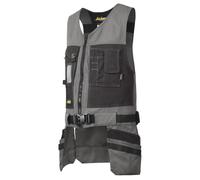 Snickers 4254 Toolvest Canvas+ Gilet Black XL Colour: Black, Chest Siz XL