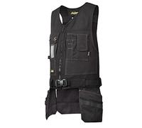 Snickers 4254 Toolvest Canvas+ Gilet Black S Colour: Black, Chest Size S
